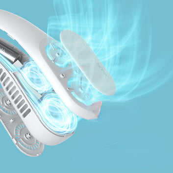 Bladeless Neck Fan – Hands-Free Portable Cooling Fan, USB Rechargeable, 3 Speeds