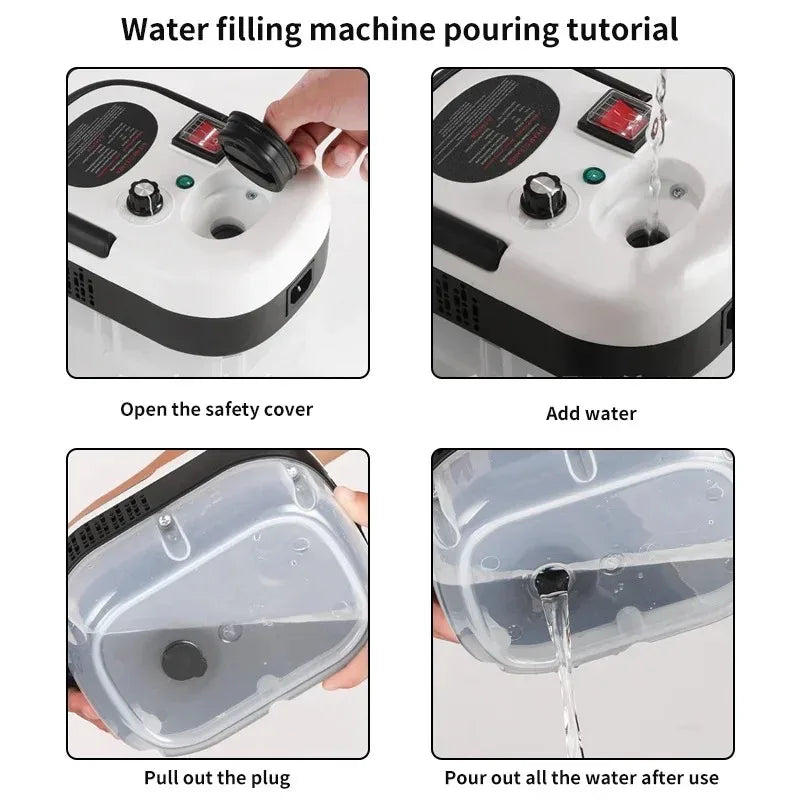 2500W Steam Cleaner Portable High Temperature Sterilization Pressure Jet Washer Machine for Home Car Kitchen Air Conditioner Digispots