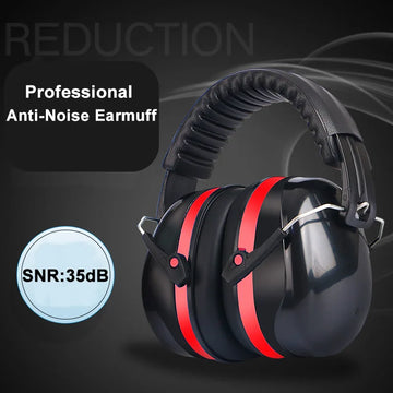 Foldable Noise Cancelling Earmuffs – SNR-35dB Hearing Protection for Kids & Adults