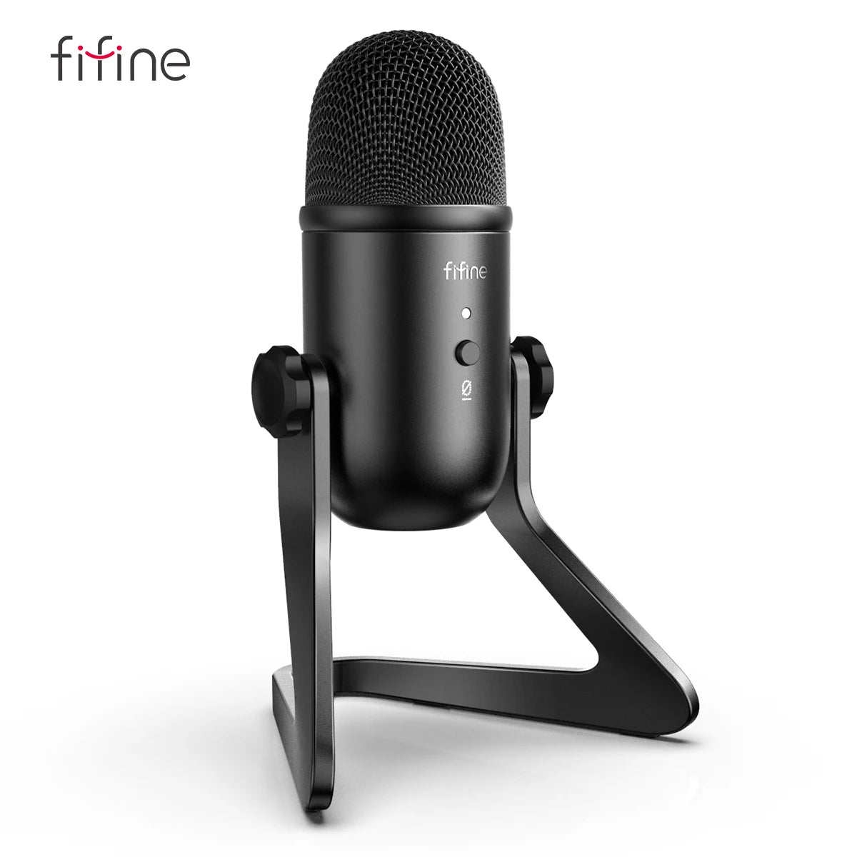 FIFINE K678 USB Microphone – Headphone Output, Volume Control for Streaming & Gaming Digispots