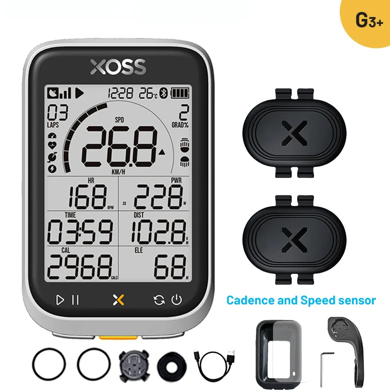 XOSS G3 G3Plus Bike Computer Wireless GPS Cycling Speedometer Roadbike MTB Waterproof ANT+ Cadence Speed Smart Bicycle Computer Digispots