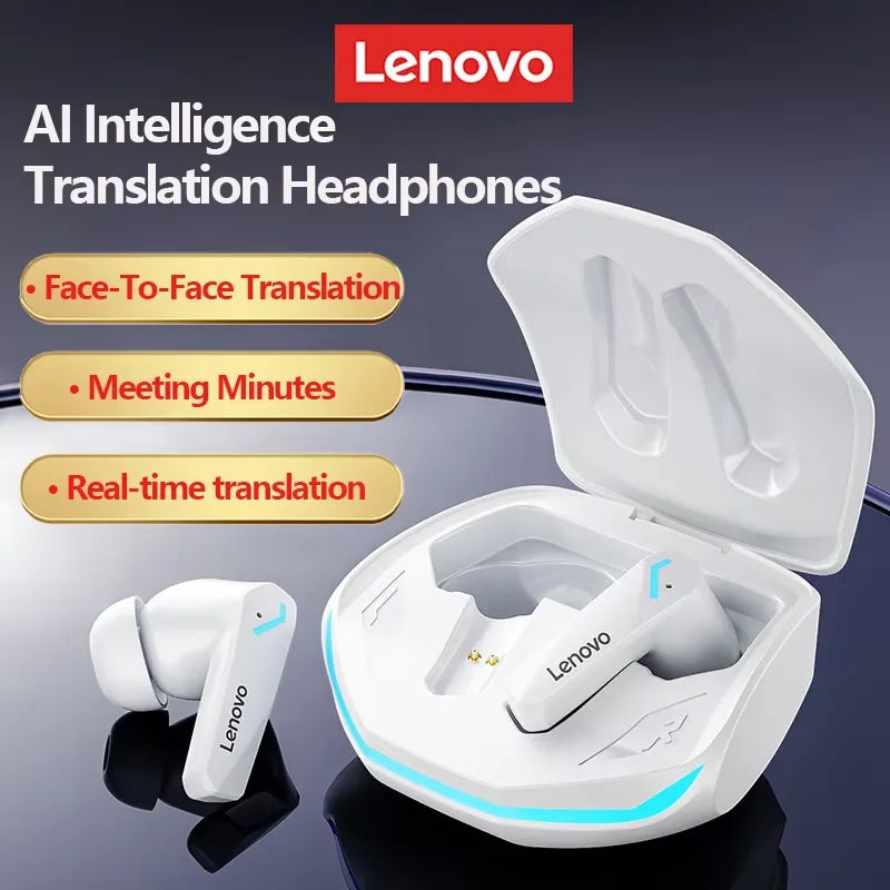 Choice Lenovo GM2 Pro AI Bluetooth Earphones Instant Translation With HD Calls Headphones Low Latency With Dual Modes Earbuds Digispots