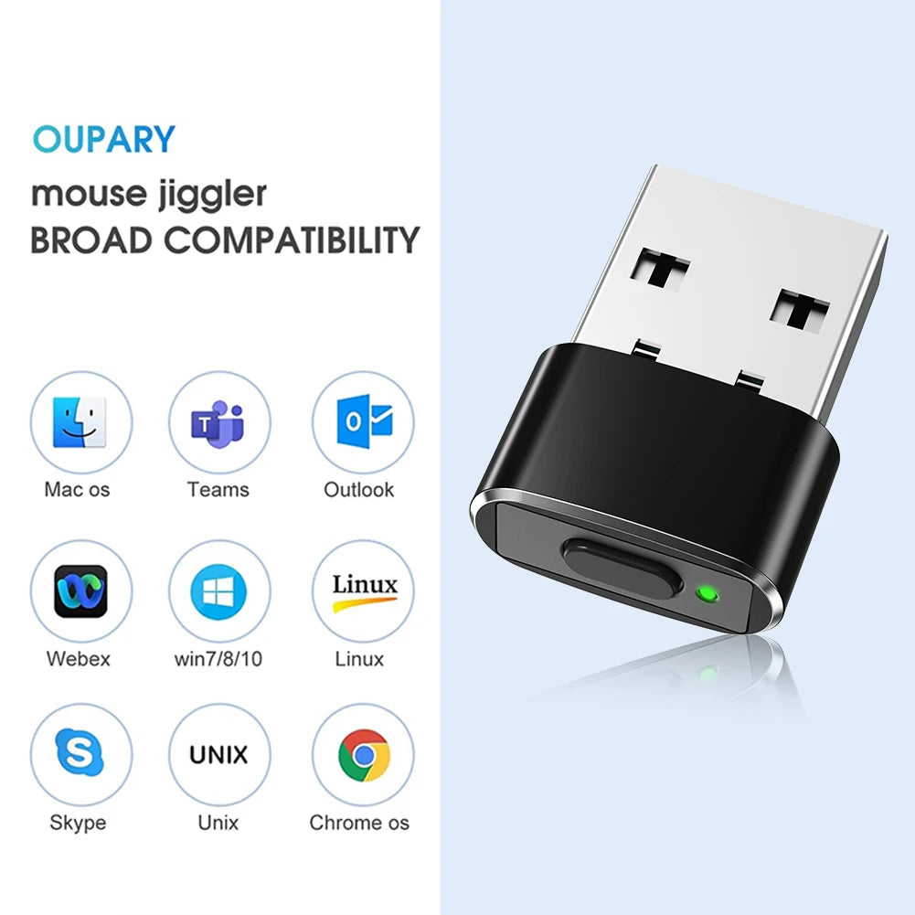 M8 M10 Mouse Jiggler Silent Automatic Mouse Mover Undetectable USB ON/Off Auto Mouse Moving Simulator For Keeping Computer Awake Digispots