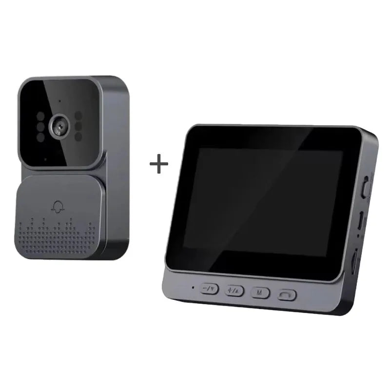 Smart WiFi 2.4G Wireless Doorbells Video Intercom Camera Inteligente Night Vision 4.3inch HD Screen For Security Home Apartment Digispots