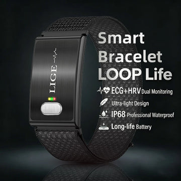 ECG Smart Bracelet – Heart Rate, Blood Pressure & Fitness Tracker, Waterproof