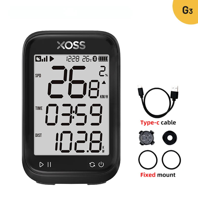 XOSS G3 G3Plus Bike Computer Wireless GPS Cycling Speedometer Roadbike MTB Waterproof ANT+ Cadence Speed Smart Bicycle Computer Digispots