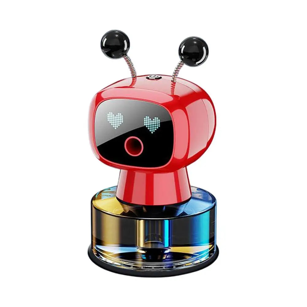 Smart Car Air Freshener AI Rechargeable Car Aroma Diffuser Smart eyes 4 Levels of Adjustable Intelligent Car Diffuser Gift Digispots