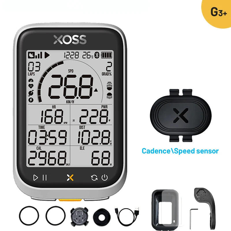 XOSS G3 G3Plus Bike Computer Wireless GPS Cycling Speedometer Roadbike MTB Waterproof ANT+ Cadence Speed Smart Bicycle Computer Digispots
