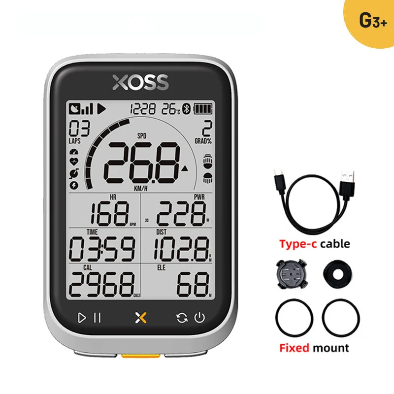 XOSS G3 G3Plus Bike Computer Wireless GPS Cycling Speedometer Roadbike MTB Waterproof ANT+ Cadence Speed Smart Bicycle Computer Digispots