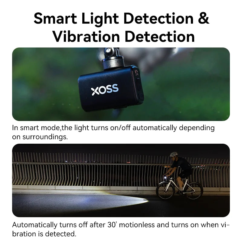 XOSS Bike Headlight 1000lm – Smart Sensor, Waterproof & USB Rechargeable Digispots