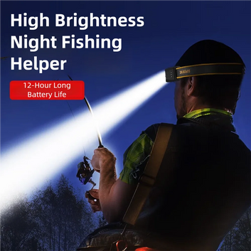 TINSOL LED Headlamp – USB-C Rechargeable Head Light with Motion Sensor for Camping & Hiking