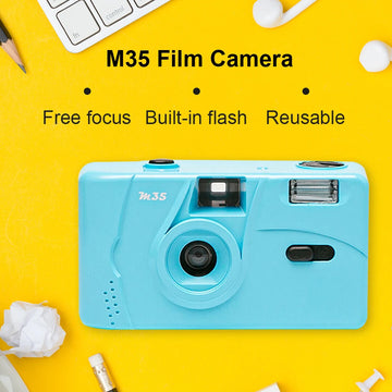 Kodak M35 Retro 35mm Film Camera – Reusable Manual Camera with Flash