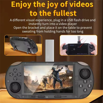 COOL DIER Retro Handheld Spielkonsole – 4,5" IPS-Bildschirm, Linux-System & 3000mAh Akku