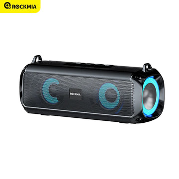 Rockmia EBS-045 Portable Bluetooth Speaker – RGB LED, Built-in Mic & Shoulder Strap