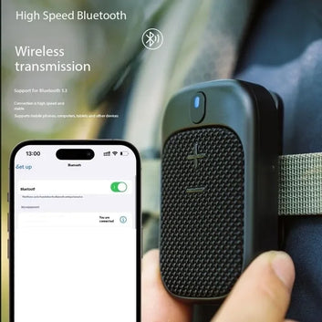 Mini-Clip-Bluetooth-Lautsprecher – Magnetische Halterung, wasserdicht & integriertes Mikrofon für Outdoorsportarten