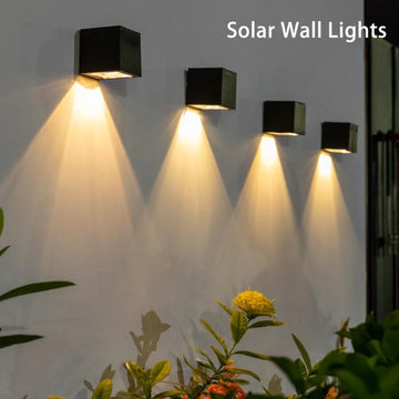 Solar Garden Wall Lamp – Outdoor Waterproof LED Solar Light, 1 or 4 Pack