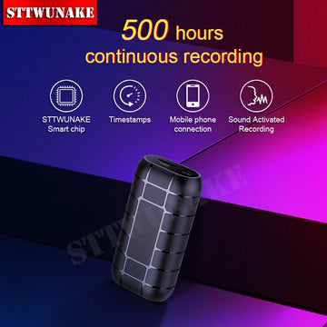 Mini Voice Activated Recorder – 500 Hours Recording, Professional Dictaphone