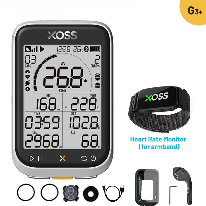 XOSS G3 G3Plus Bike Computer Wireless GPS Cycling Speedometer Roadbike MTB Waterproof ANT+ Cadence Speed Smart Bicycle Computer Digispots