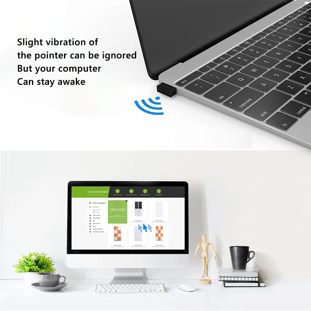 M8 M10 Mouse Jiggler Silent Automatic Mouse Mover Undetectable USB ON/Off Auto Mouse Moving Simulator For Keeping Computer Awake Digispots