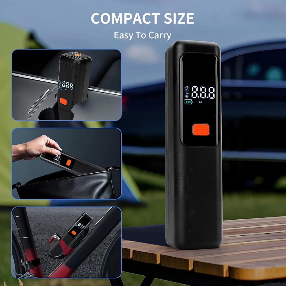 Wireless Air Pump 150psi – Portable Electric Tyre Inflator for Car, Bike & Motorcycle Digispots