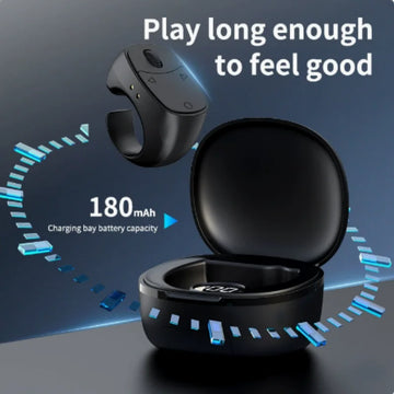 Bluetooth Fingertip Ring Remote – Wireless Selfie Shutter & Page Turner Controller