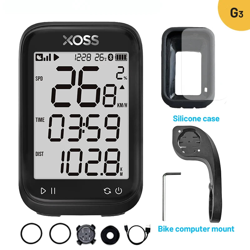 XOSS G3 G3Plus Bike Computer Wireless GPS Cycling Speedometer Roadbike MTB Waterproof ANT+ Cadence Speed Smart Bicycle Computer Digispots