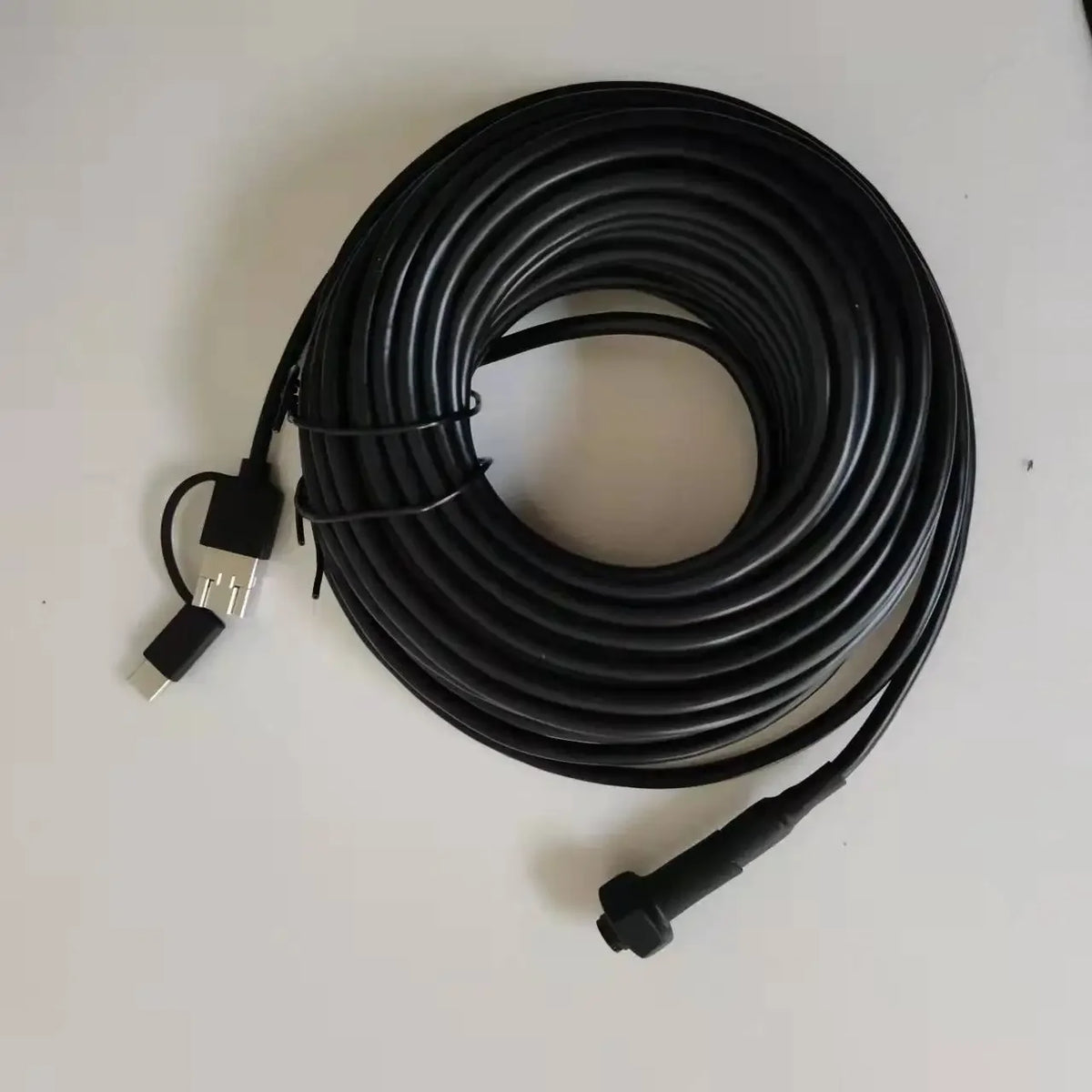 40m Fish Finder Underwater Fishing Endoscope Camera 960P Cars Sewer Inspection Borescope Waterproof 3In1 For Usb Android Type-C Digispots