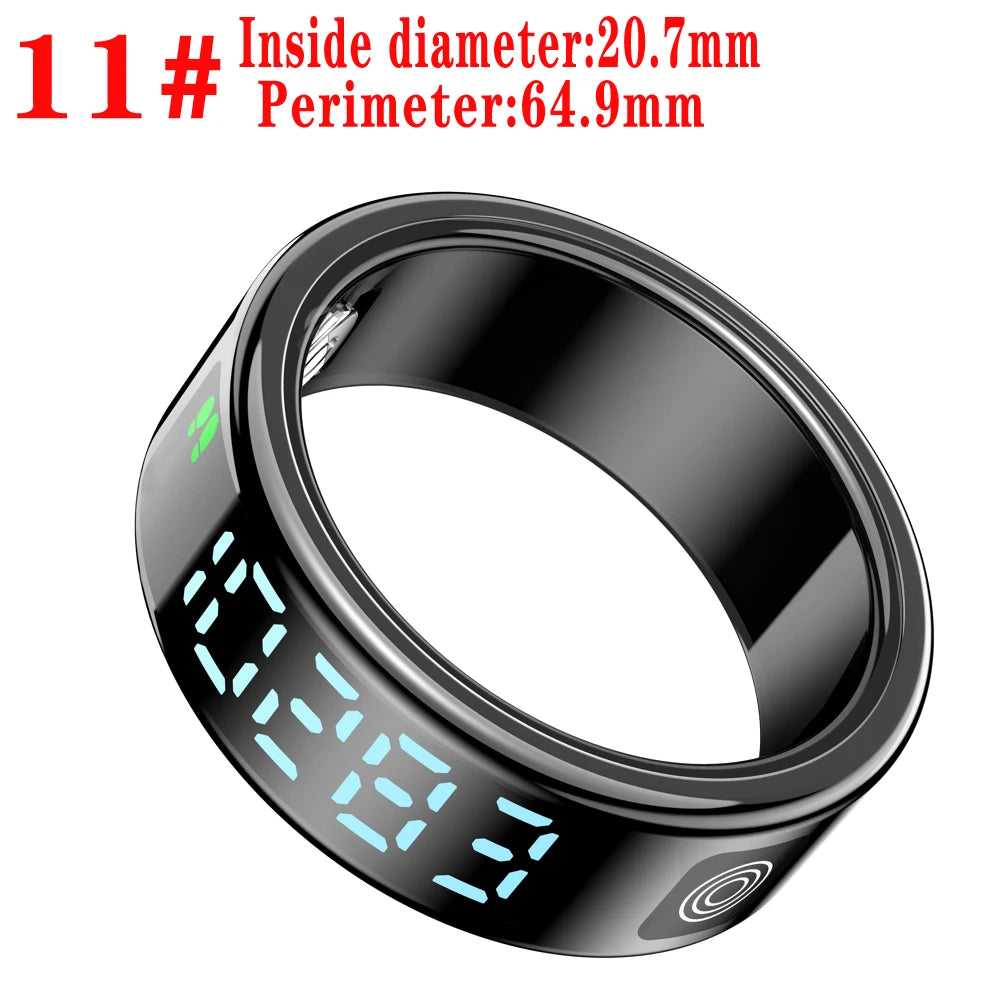 Smart Ring – LED Display, Heart Rate, Blood Oxygen, 5ATM Waterproof & Gesture Control Digispots