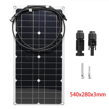 Flexible Solar Panel Charger – 18V, Foldable Design for Camping & RV