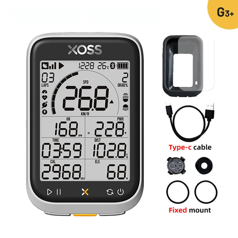 XOSS G3 G3Plus Bike Computer Wireless GPS Cycling Speedometer Roadbike MTB Waterproof ANT+ Cadence Speed Smart Bicycle Computer Digispots