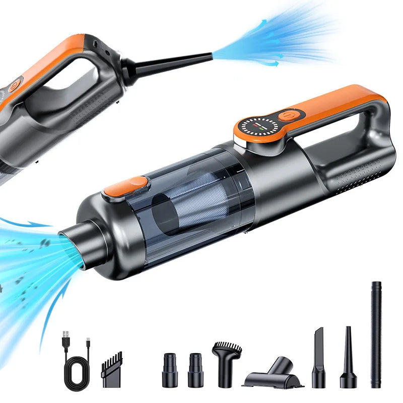 Portable 17000Pa Handheld Vacuum Cleaner – High Suction for Car & Home Digispots