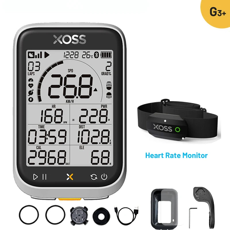 XOSS G3 G3Plus Bike Computer Wireless GPS Cycling Speedometer Roadbike MTB Waterproof ANT+ Cadence Speed Smart Bicycle Computer Digispots
