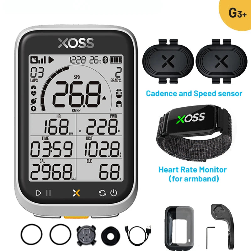 XOSS G3 G3Plus Bike Computer Wireless GPS Cycling Speedometer Roadbike MTB Waterproof ANT+ Cadence Speed Smart Bicycle Computer Digispots