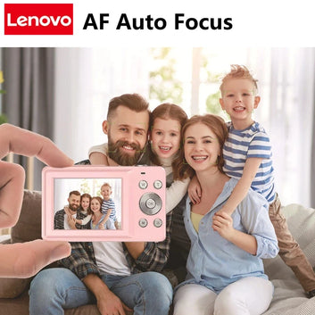 Lenovo 4K Digitalkamera – 48MP, Doppelschirm, Autofokus, 16x Zoom & 64GB SD-Karte
