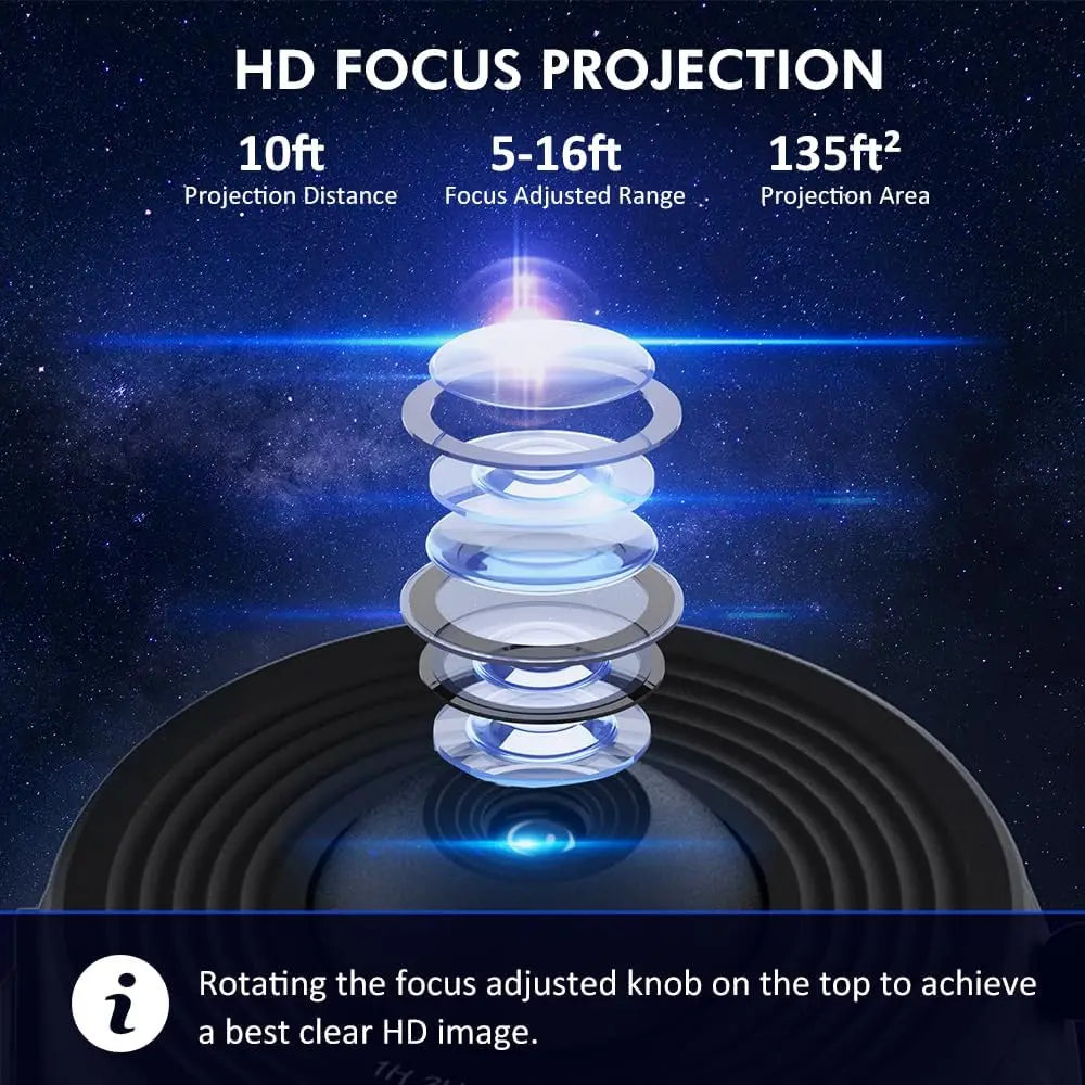 12-in-1 Star Projector Night Light – 4K HD Planetarium, 360° Rotate Galaxy Lamp for Kids & Bedroom Digispots