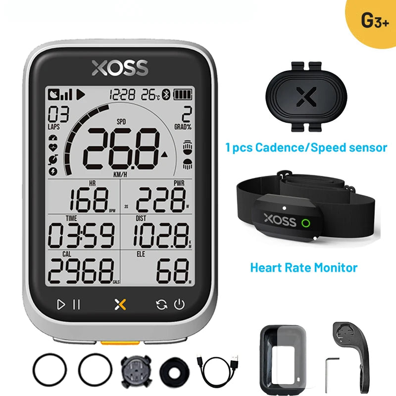 XOSS G3 G3Plus Bike Computer Wireless GPS Cycling Speedometer Roadbike MTB Waterproof ANT+ Cadence Speed Smart Bicycle Computer Digispots