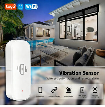 Tuya WiFi Vibration Sensor – Smart Home Security with Real-Time Alerts & History Log