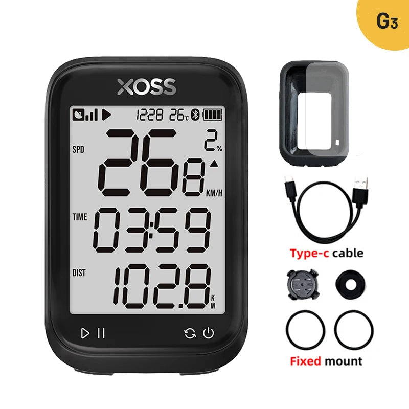 XOSS G3 G3Plus Bike Computer Wireless GPS Cycling Speedometer Roadbike MTB Waterproof ANT+ Cadence Speed Smart Bicycle Computer Digispots