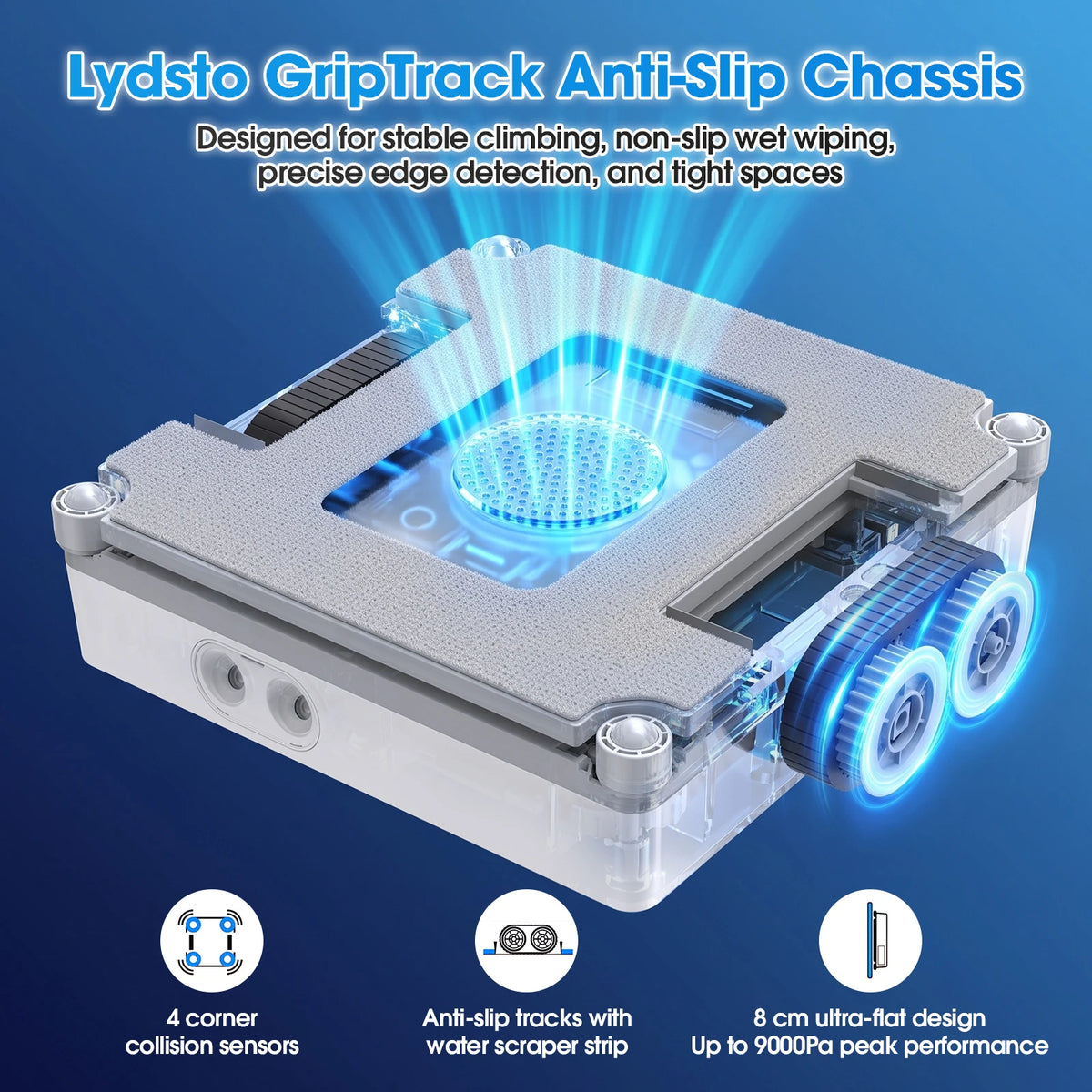 Lubluelu Robot Window Washer 8-Layer Safety Protection 9000Pa Suction Intelligent Path Edge Cleaning Home Glass Cleaning Robot Digispots