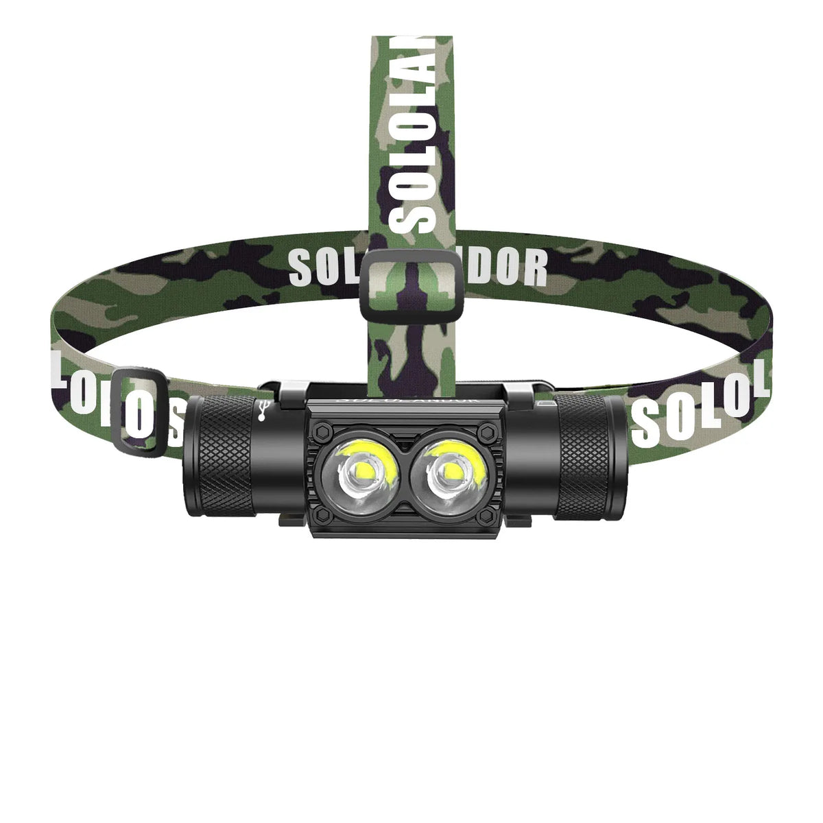 Outdoor LED Headlight Memory Flashlight Use 18650 Battery Type USB C Headlamp Battery Indicator Light Fishing Head Lamp Torch Digispots