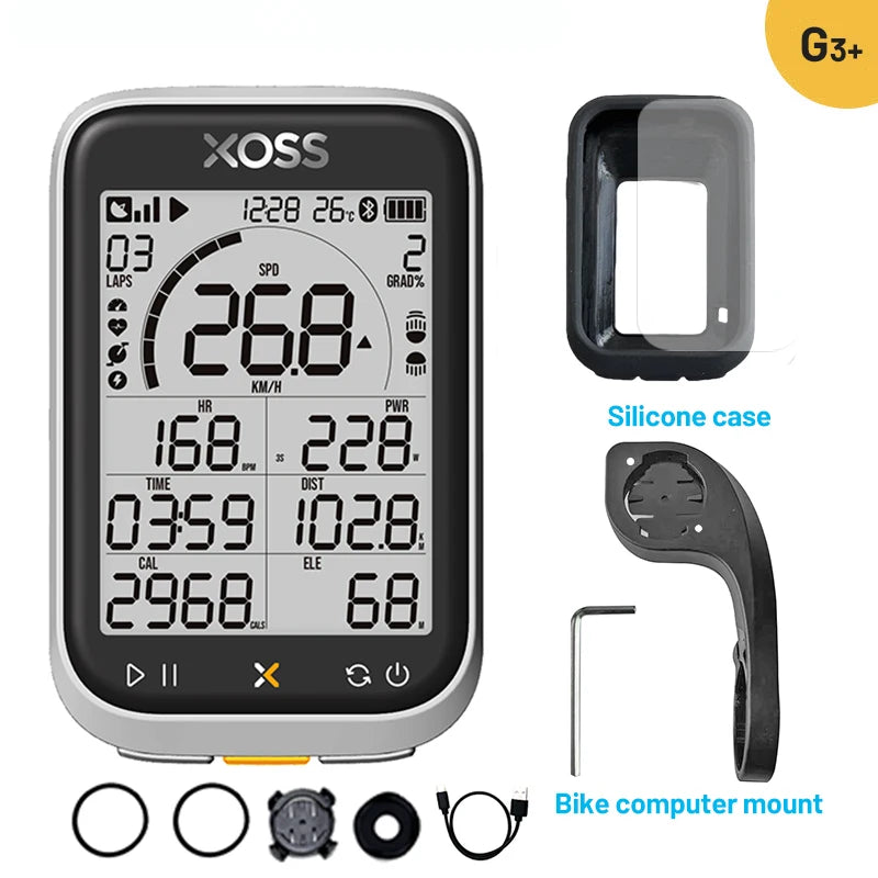 XOSS G3 G3Plus Bike Computer Wireless GPS Cycling Speedometer Roadbike MTB Waterproof ANT+ Cadence Speed Smart Bicycle Computer Digispots