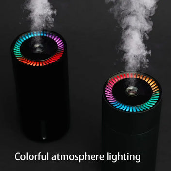 Humidifier & Aroma Diffuser – Compact USB Mist Maker with LED Light for Car & Home