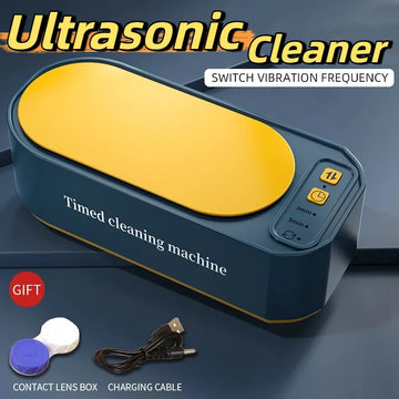 Ultrasonic Cleaner – 3-Speed Timer, Blue Light Antibacterial for Jewelry, Glasses & Brushes Digispots