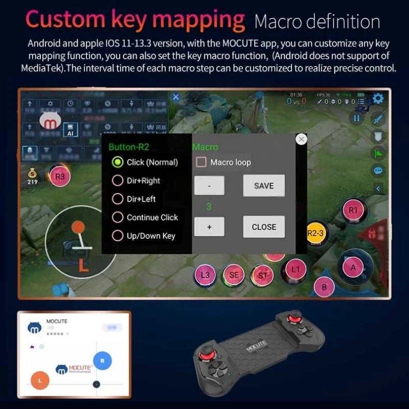 Mobile Gaming Gamepad – Bluetooth Controller for iPhone & Android Digispots