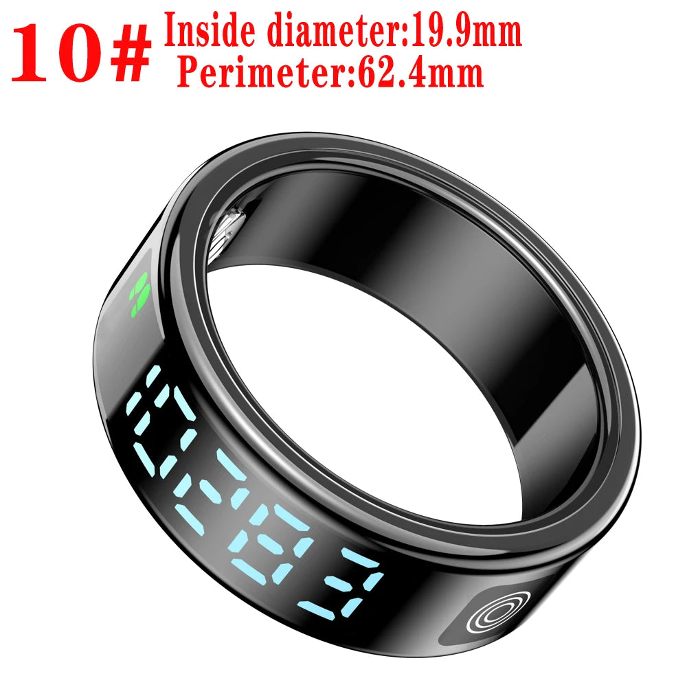 Smart Ring – LED Display, Heart Rate, Blood Oxygen, 5ATM Waterproof & Gesture Control Digispots
