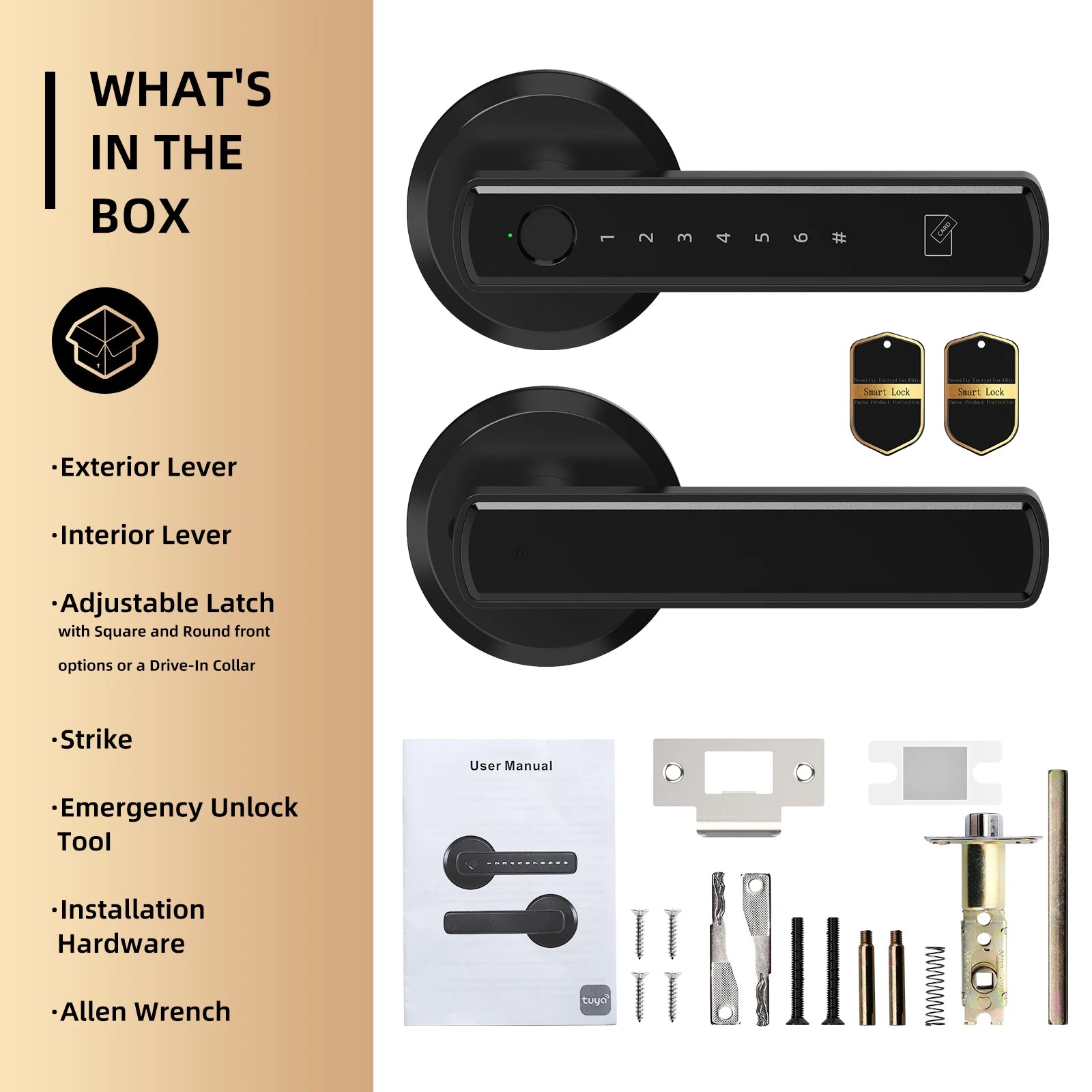 Viladepot Smart Lock – Fingerprint, App Control, Passcode & Touchscreen Keypad Digispots