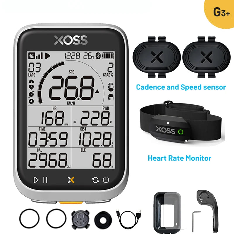 XOSS G3 G3Plus Bike Computer Wireless GPS Cycling Speedometer Roadbike MTB Waterproof ANT+ Cadence Speed Smart Bicycle Computer Digispots