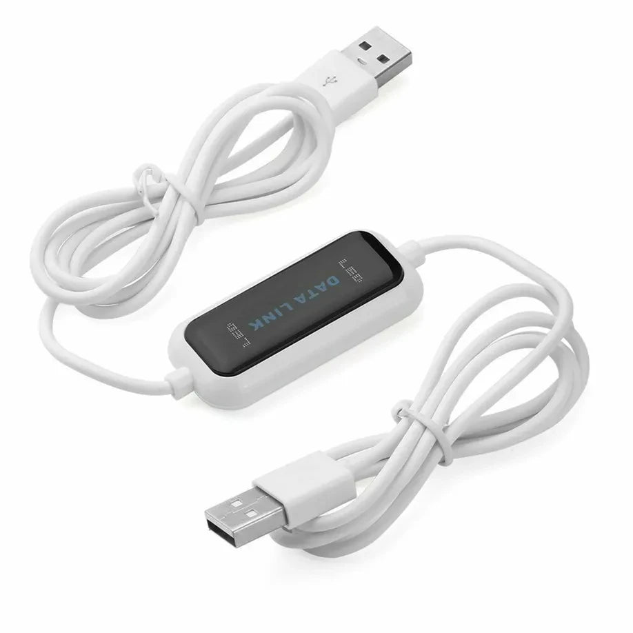 USB PC To PC Online Share Sync Link Net Direct Data File Transfer Bridge LED Cable High Speed Easy Copy Line Between 2 Computer Digispots