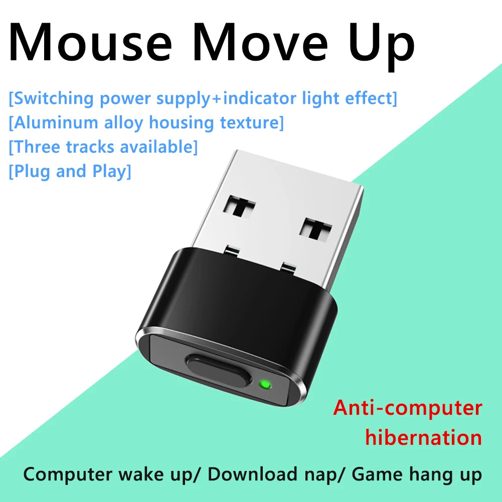 M8 M10 Mouse Jiggler Silent Automatic Mouse Mover Undetectable USB ON/Off Auto Mouse Moving Simulator For Keeping Computer Awake Digispots