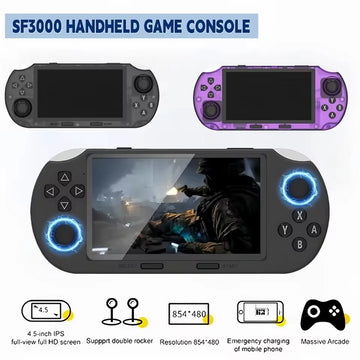 COOL DIER Retro Handheld Game Console – 4.5" IPS Screen, Linux System & 3000mAh Battery
